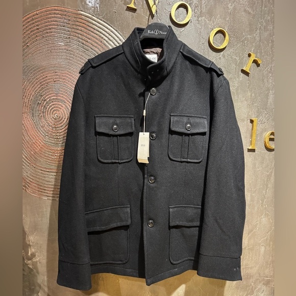 Armani Collezioni Other - Armani Collezioni men’s Black winter pea coat wool Jacket size xl